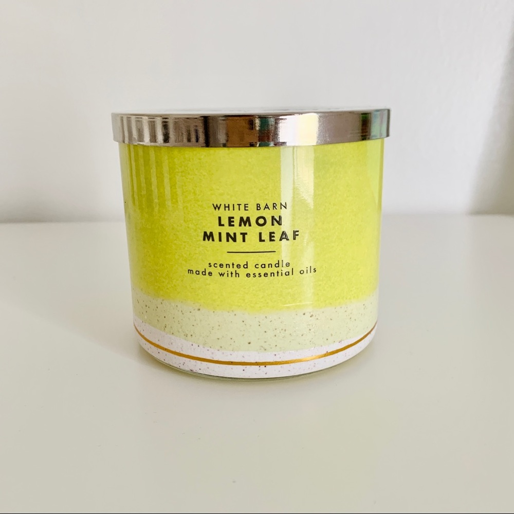 Bath & Body Works Lemon Mint Leaf Candle 🍃